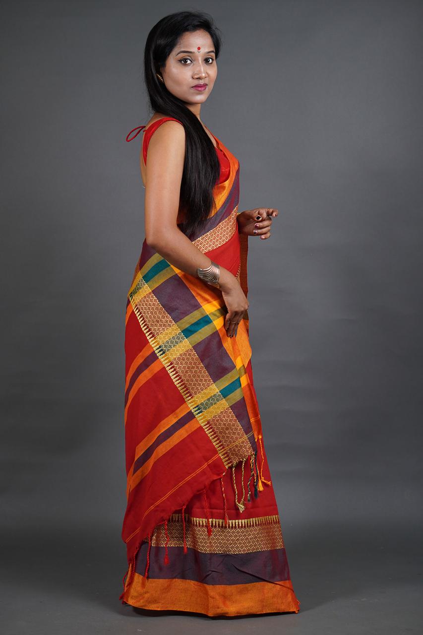 Multicolor Pushpa Saree for Women | Elegant Traditional Ethnic Wear