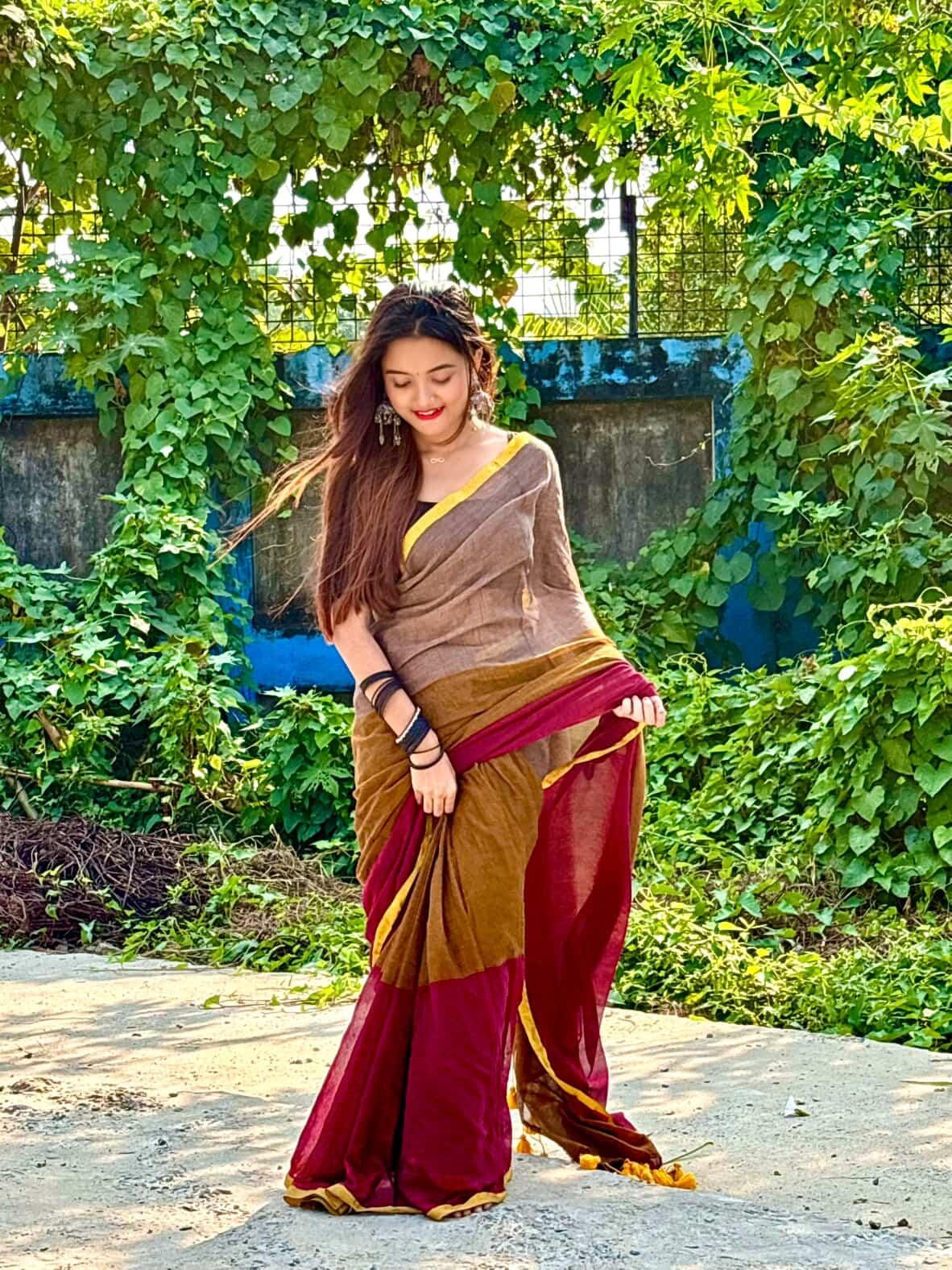 Premium Mulmul Cotton Saree | Breathable Summer Saree